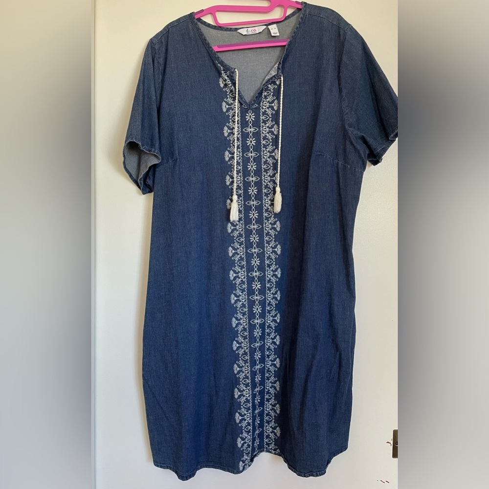 Denim & Co stretch Denim dress